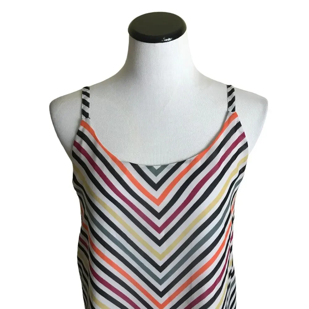 Cabi Linea Multi Color Chevron Tank Top